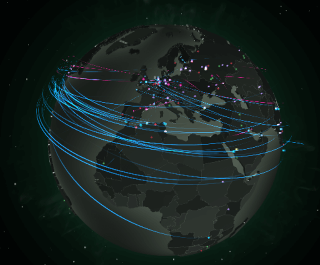 Cyber threat real-time map: cybermap.kaspersky.com
